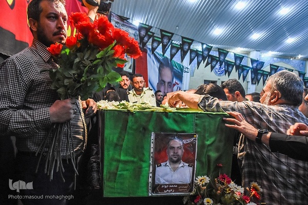 تشییع پیکر شهید محمدجواد رحیمی، مدافع نظم و امنیت