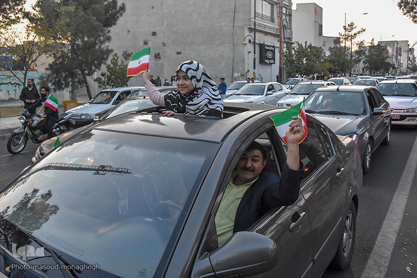 جشن پیروزی تیم ملی در سمنان