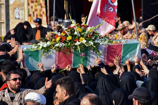 مراسم تشییع شهدای گمنام در سمنان