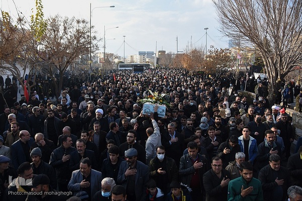مراسم تشییع شهدای گمنام در سمنان