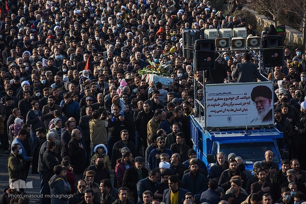 مراسم تشییع شهدای گمنام در سمنان