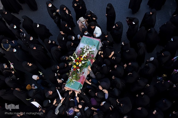 مراسم تشییع شهدای گمنام در سمنان