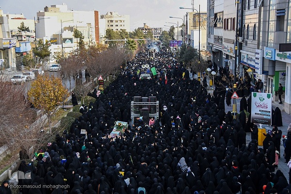 مراسم تشییع شهدای گمنام در سمنان