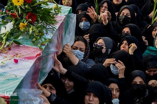 مراسم تشییع شهدای گمنام در سمنان