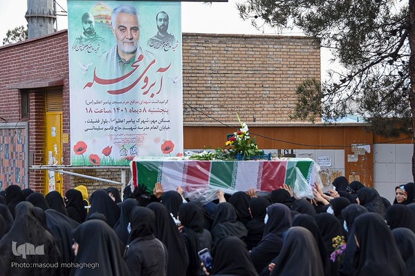مراسم تشییع شهدای گمنام در سمنان