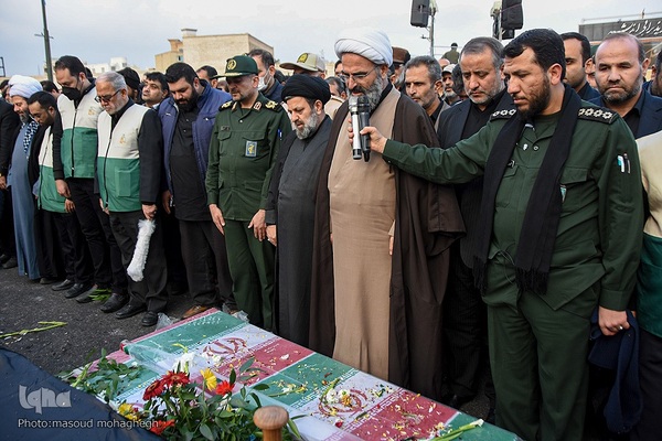 مراسم تشییع شهدای گمنام در سمنان