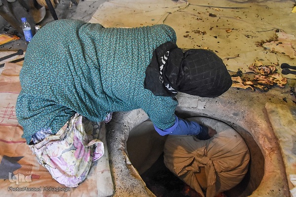 نذر نان در روستای لاسجرد سرخه