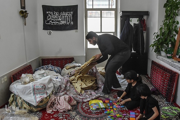 نذر نان در روستای لاسجرد سرخه