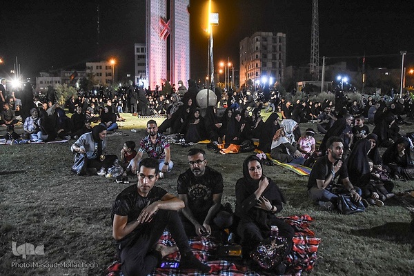 عزاداری شب هشتم محرم در سمنان‎