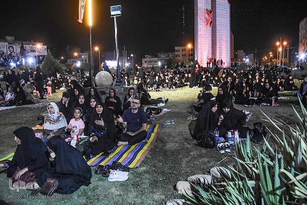 عزاداری شب هشتم محرم در سمنان‎