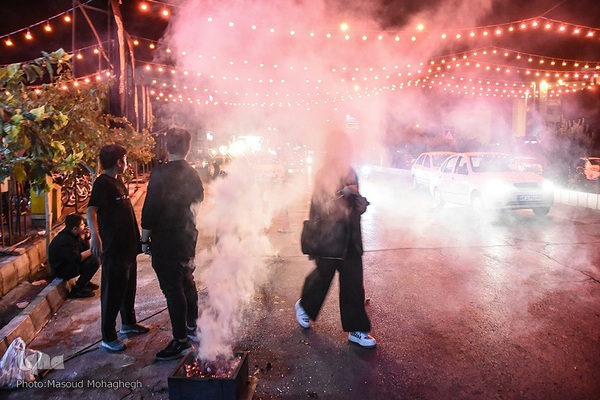 عزاداری شب هشتم محرم در سمنان‎