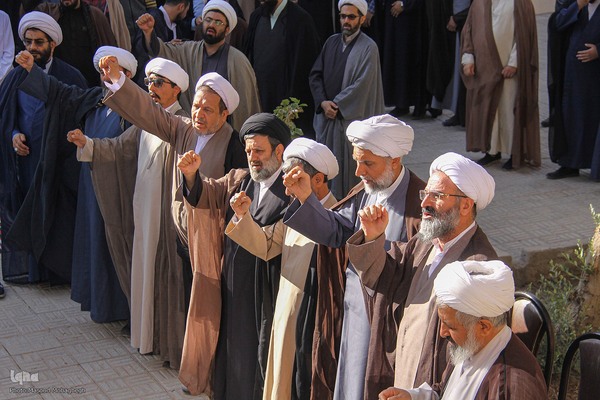 تجمع طلاب حوزه علمیه سمنان در حمایت از مقاومت فلسطین‎