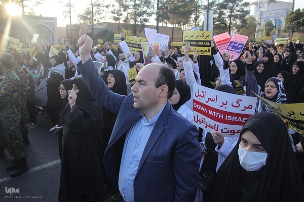 تجمع مردم سمنان در محکومیت جنایت اسرائیل در غزه‎