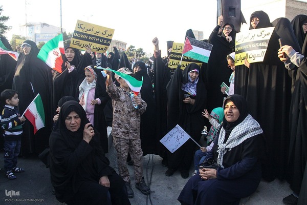 تجمع مردم سمنان در محکومیت جنایت اسرائیل در غزه‎