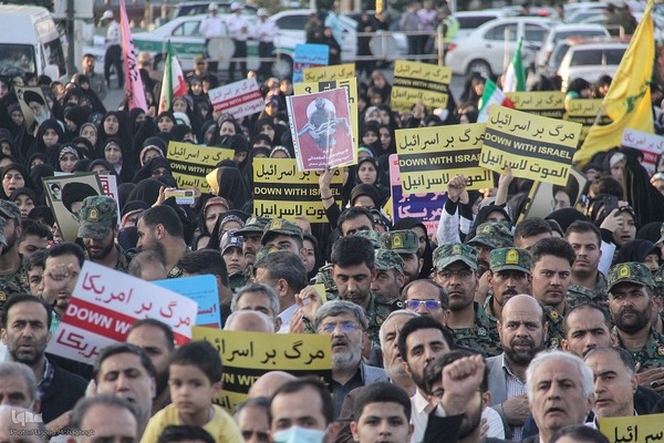 تجمع مردم سمنان در محکومیت جنایت اسرائیل در غزه‎