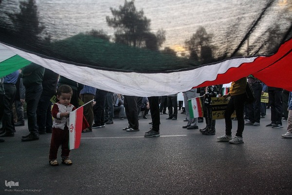 تجمع مردم سمنان در محکومیت جنایت اسرائیل در غزه‎