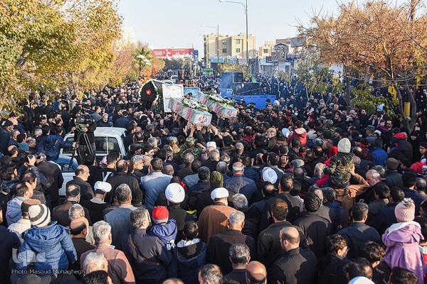 تشییع شهدای گمنام در سمنان