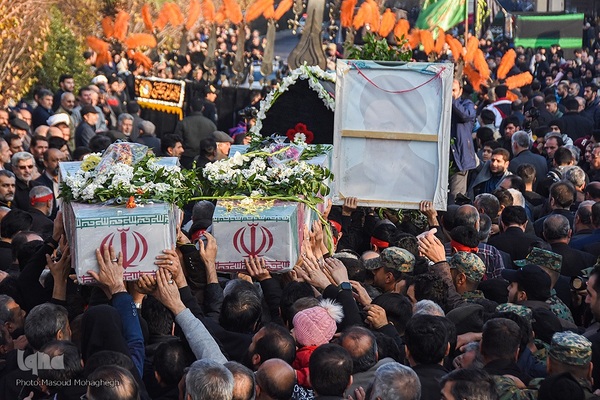 تشییع شهدای گمنام در سمنان