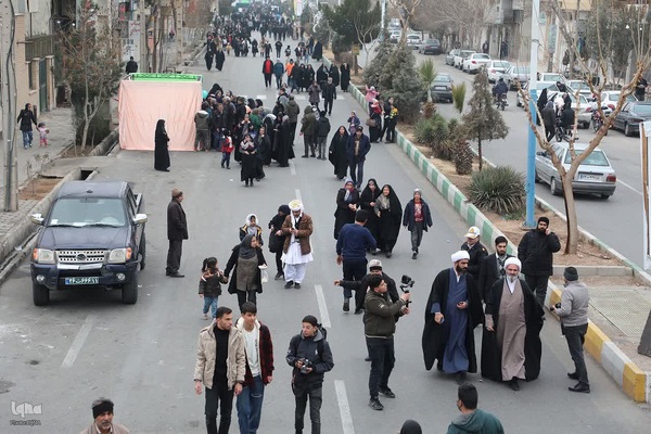 راهپیمایی منتظران ظهور در سمنان