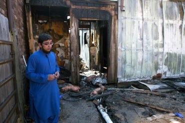 Incendio nella moschea di Houston