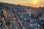 Gazze'de ilk iftar sofrası kuruldu